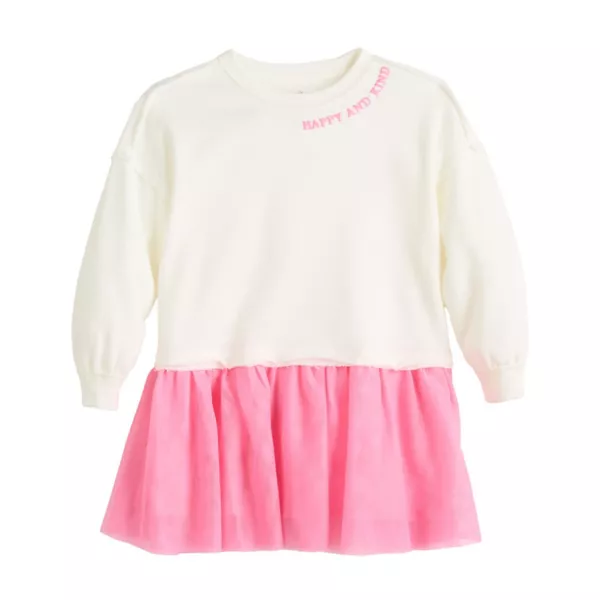 

Платье с длинными рукавами для малышей и малышей Grayson Threads Kids The Label, цвет off white