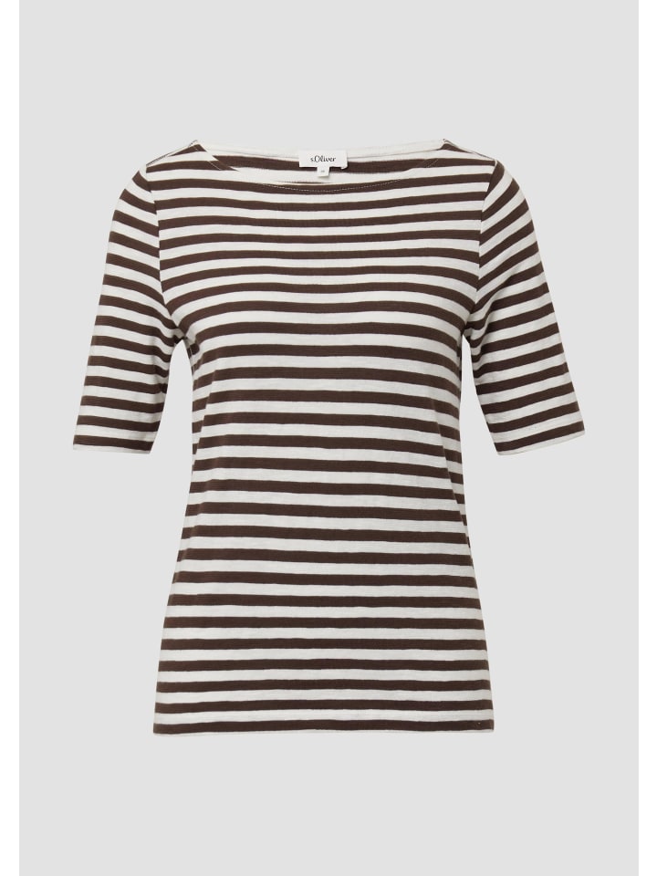 

Футболка в цвете 88G2_mokka s.Oliver, Хаки, Футболка в цвете 88G2_mokka s.Oliver