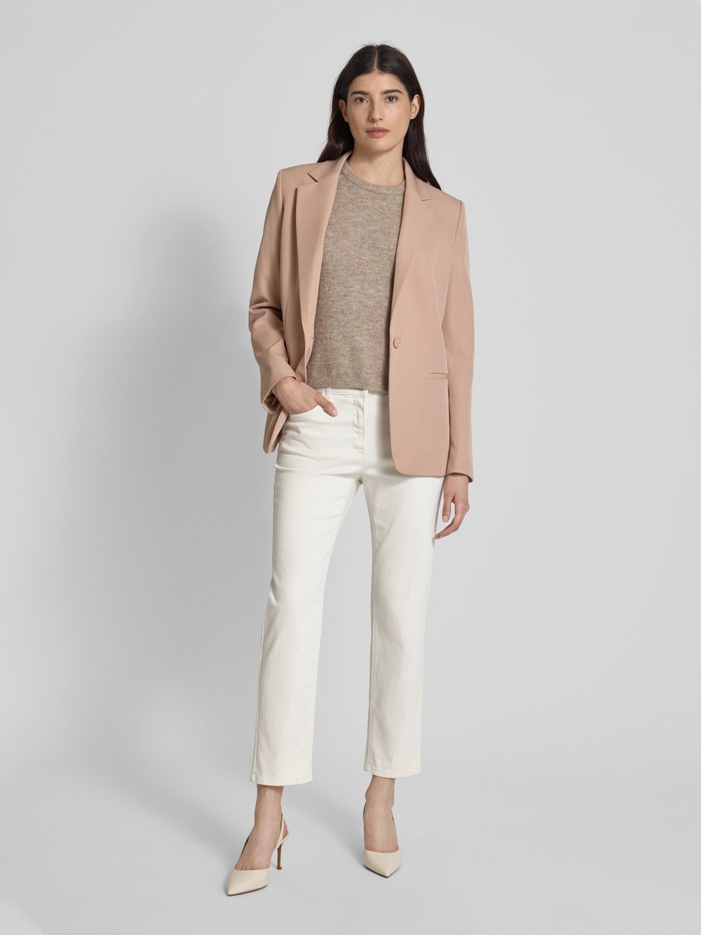 

Джинсы Slim fit с пятью карманами Luisa Cerano, песочный