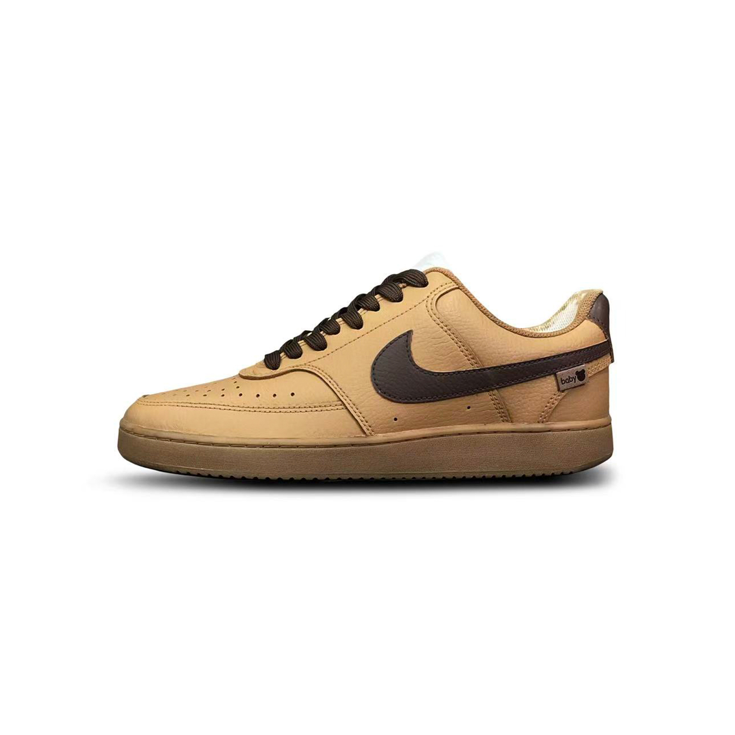 

Nike Court Vision 1 Ta Tu Alice Cushioning Low top Skateboard Shoes мужские черно-коричневые