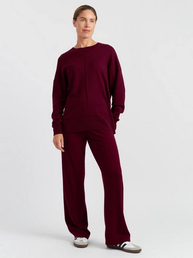 

Свитер оверсайз из смеси шерсти и кашемира Basics Chinti & Parker, Claret