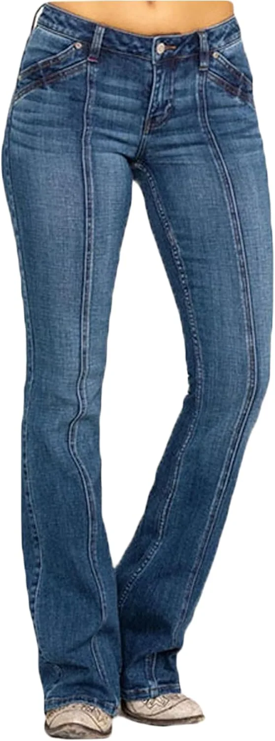 

Женские джинсы slim и skinny, потертые расклешенные Bestgift