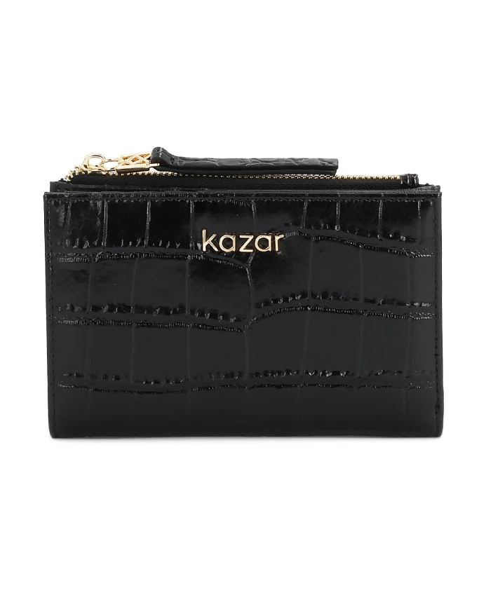 

Кошелек из тисненой кожи Kazar, черный
