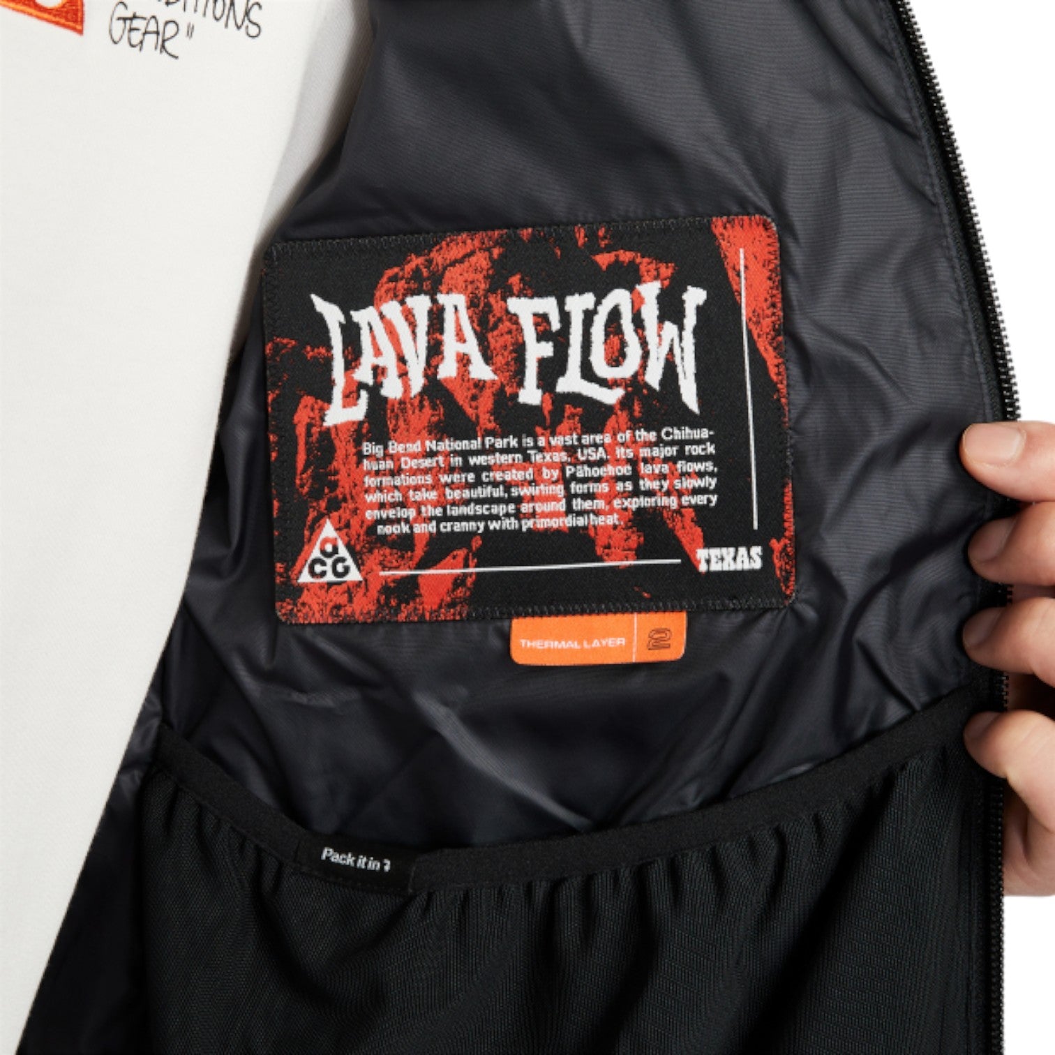 Куртка Nike ACG Lava Flow Therma-Fit ADV Jacket 'Black Summit White' — фото 3