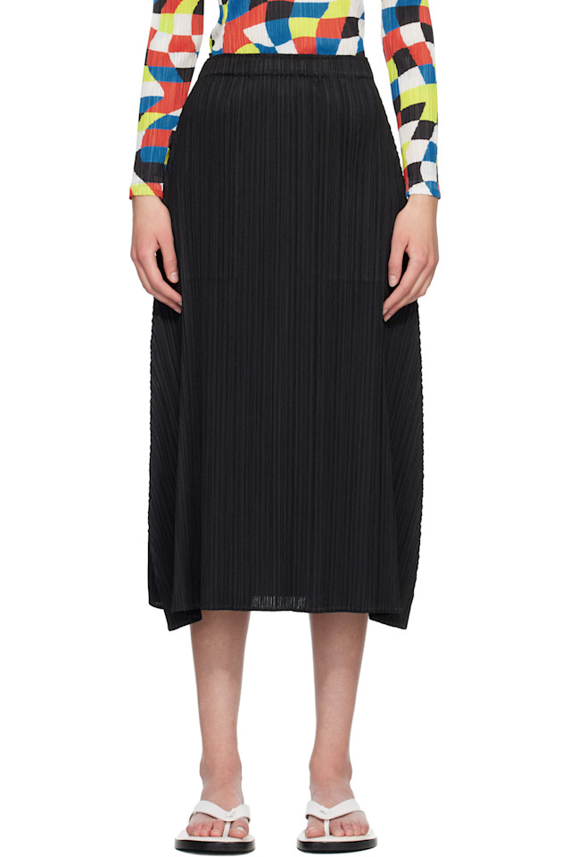 

Pleats Please Issey Miyake Цвета месяца, октябрьская макси-юбка