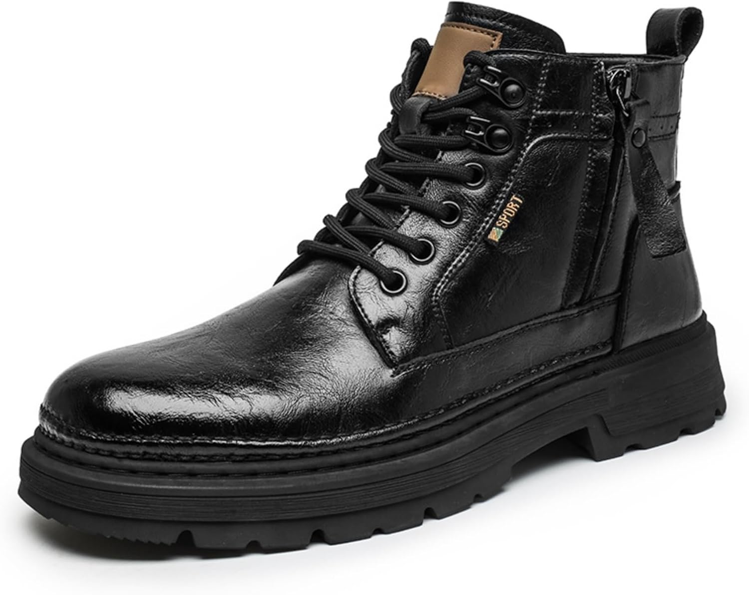 

Мужские ботинки Чукка из натуральной кожи с боковой молнией Yrzhgdl, черный