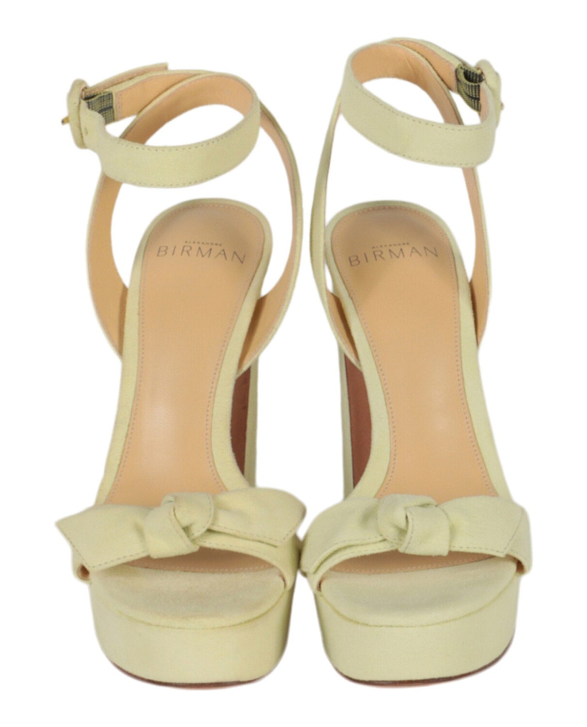 Босоножки Clarita Curve 120 на высоком каблуке Alexandre Birman, желтый — фото 4