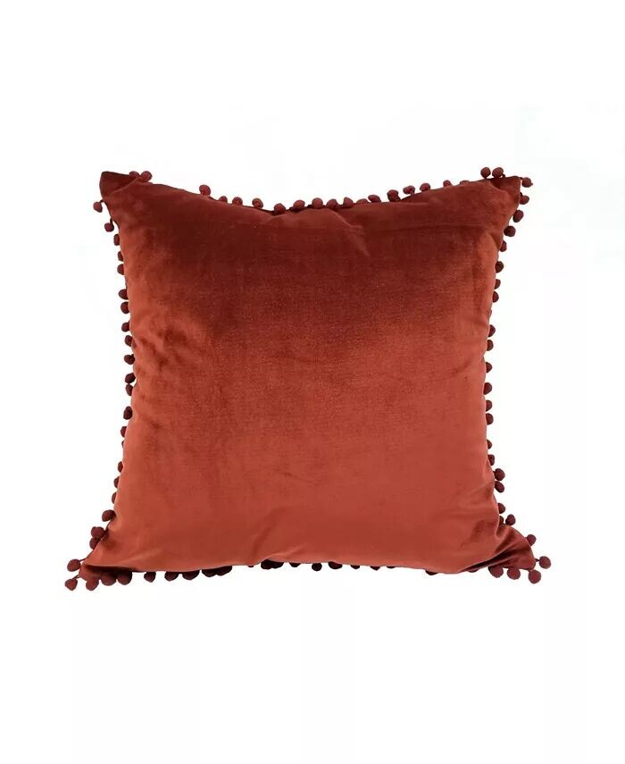 

Декоративная подушка с помпоном 18 дюймов Universal Home Fashions, синий