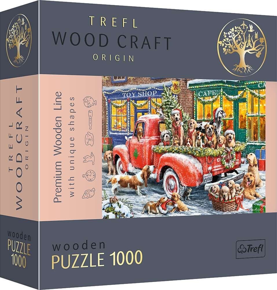 

Trefl, Пазл Wood Craft Помощники Санты, 1000 шт.