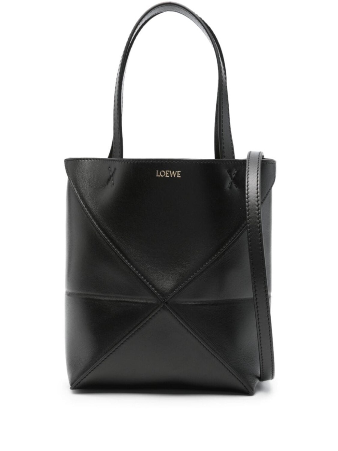 

Сумка-тоут LOEWE Puzzle Fold мини, черный