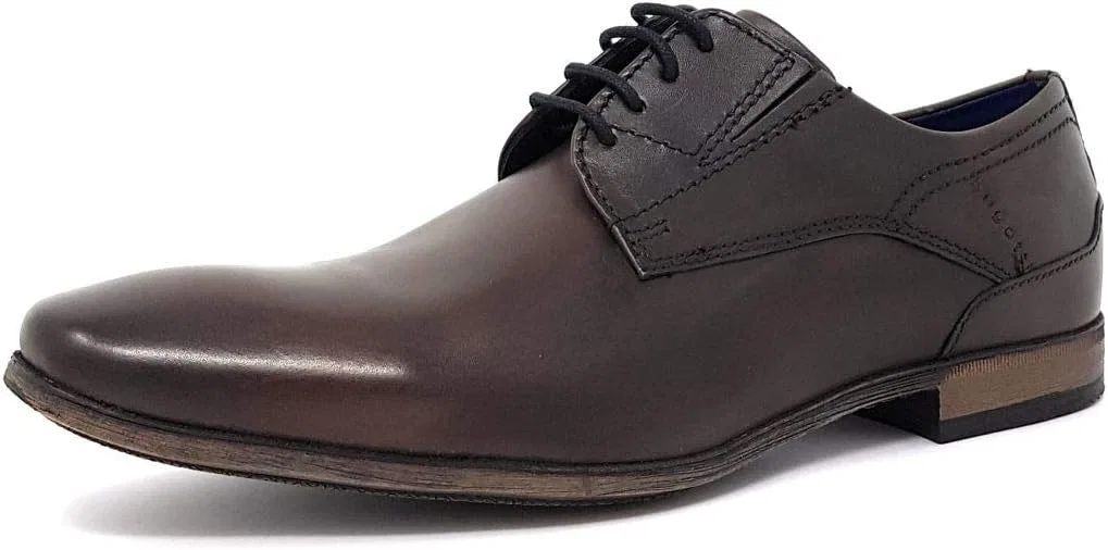 Мужские туфли Bugatti Derby 313141031000 на шнуровке, Brown Dark Brown 6100 — фото 2
