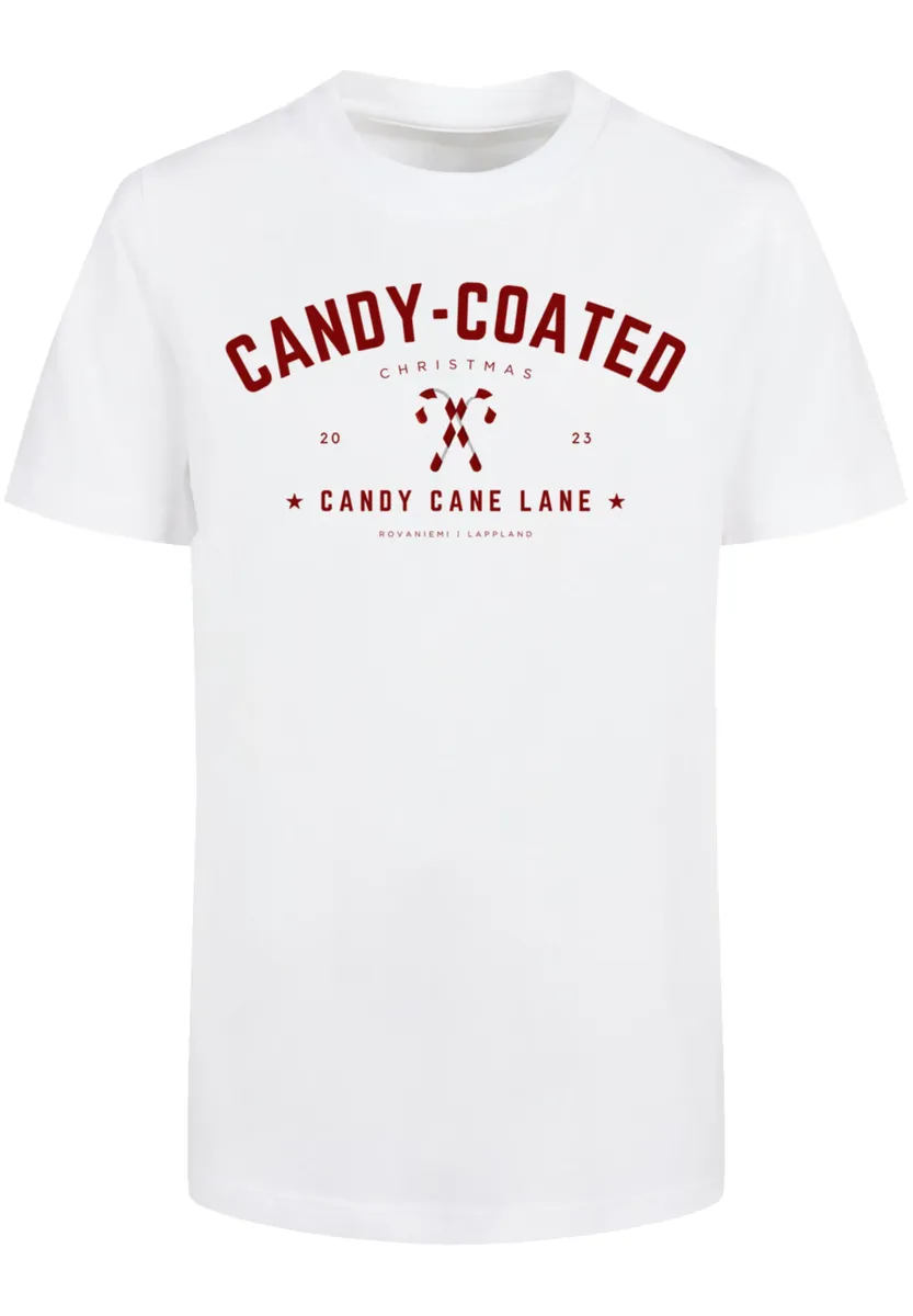 

F4NT4STIC Футболка "Christmas Candy Coated Christmas", Рождество, подарок, логотип, белый