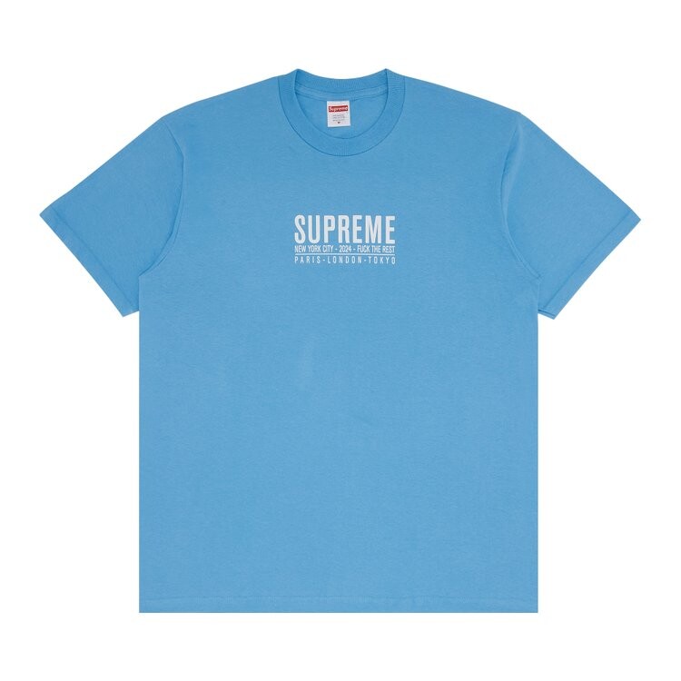

Футболка Supreme Paris Tee, цвет Bright Blue