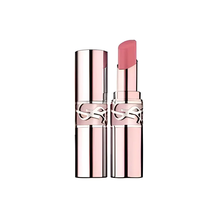 SAINT LAURENT Бальзам для губ увлажняющий с мягким блеском Pink Tube, Love Glow, #6B Clear Chocolate Nude