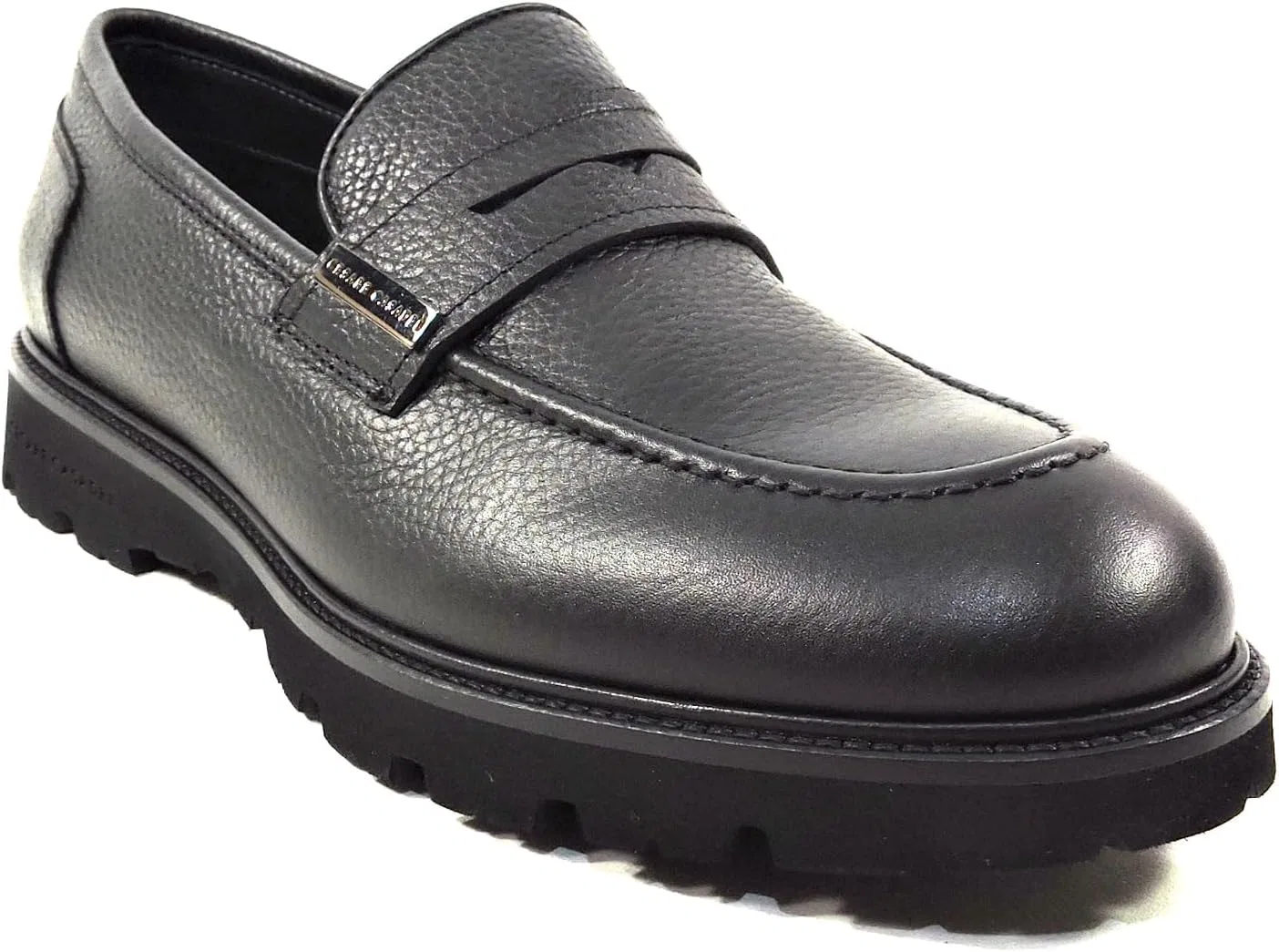 Лоферы мужские из натуральной кожи Casadei, черный