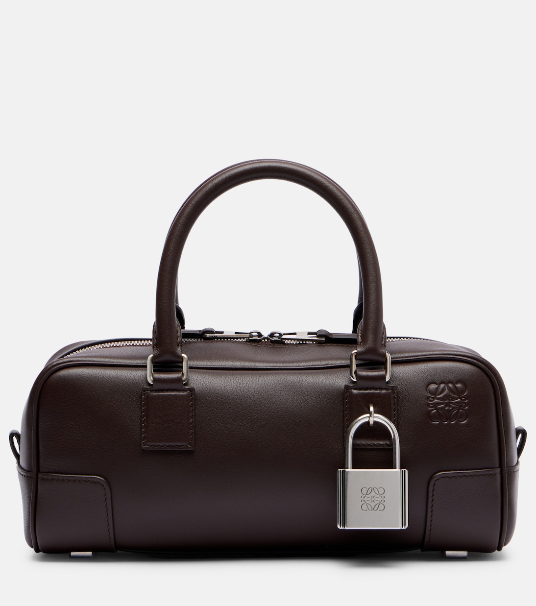 

Кожаная сумка-шоппер Amazona 23 Short Loewe, Dark Brownie