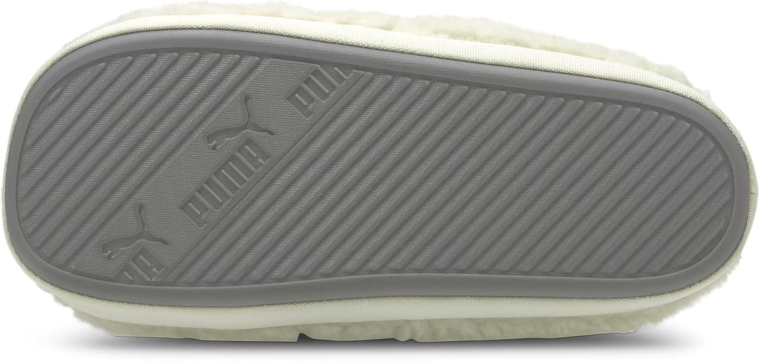 Мужские тапочки PUMA Scuff Sherpa, белый/черный — фото 3