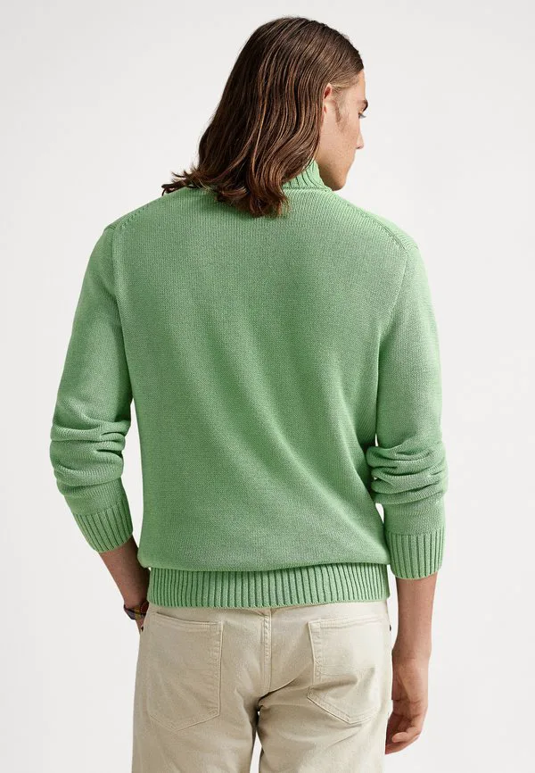 Хлопковый свитер с воротником-стойкой на молнии. Polo Ralph Lauren, Outback Green — фото 3