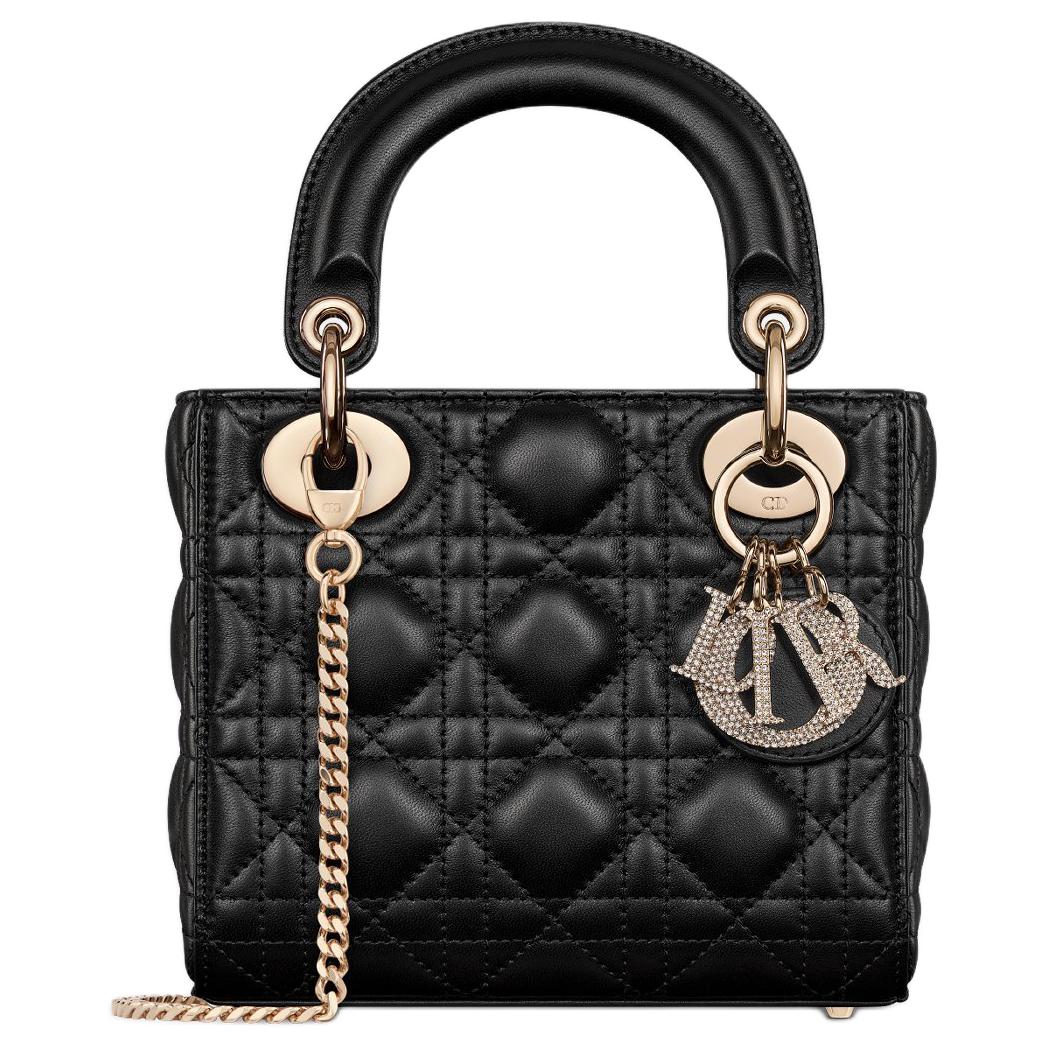 

DIOR Женская сумка через плечо миниатюрная черная