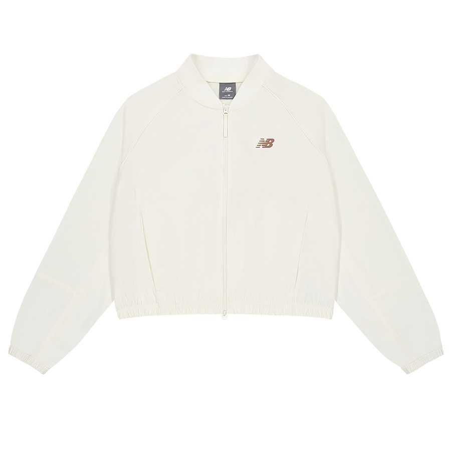 

New Balance Женская куртка цвета слоновой кости, Ivory White