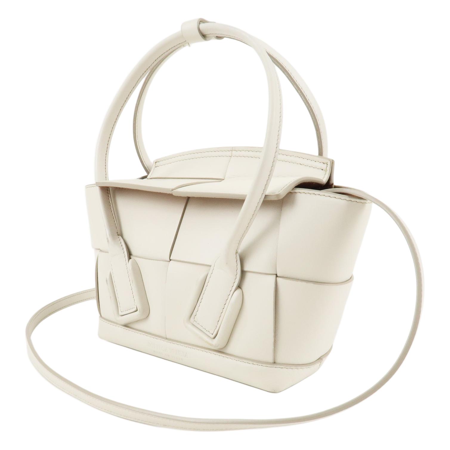 Кожаная мини-сумка через плечо с одним ремнем унисекс белая Bottega Veneta, Set (Bag+Dust Bag) — фото 2