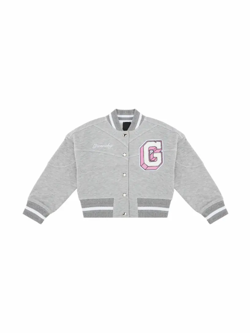 

Хлопковый бомбер с логотипом Givenchy, серый