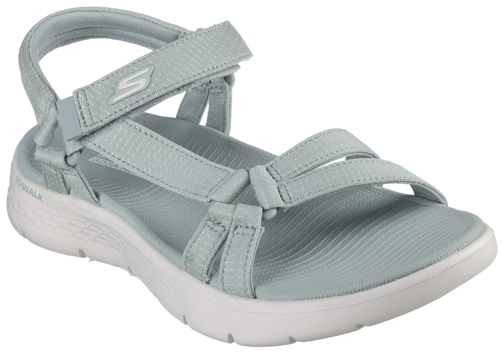 Сандалии Skechers "GO WALK FLEX SANDAL-SUBLIME-X", летняя обувь, сандалии, обувь на липучке, со стелькой Goga Mat, зеленый