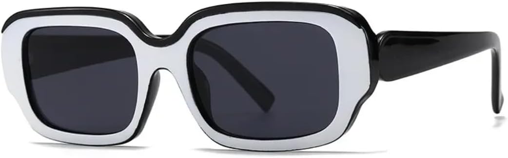 

Солнцезащитные очки с защитой UV400 | Большая оправа, панк-стиль, яркие линзы | Для женщин и мужчин, для занятий спортом на открытом воздухе и вождения DSVIGF, White Black