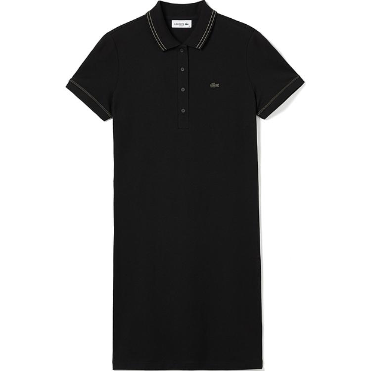 

Женское короткое платье LACOSTE, черный