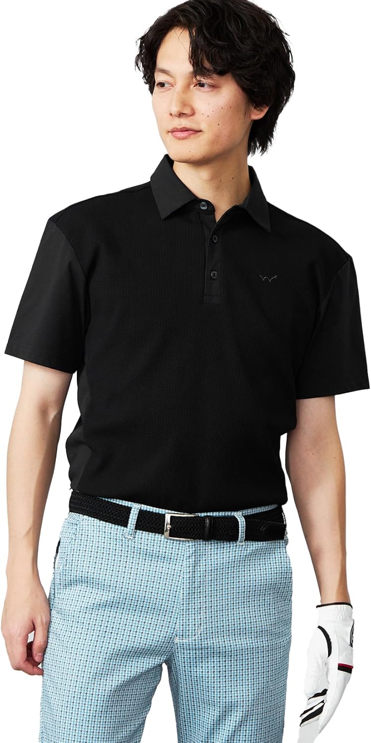 

Мужская рубашка-поло для гольфа Edwin EDG534, с коротким рукавом, черный