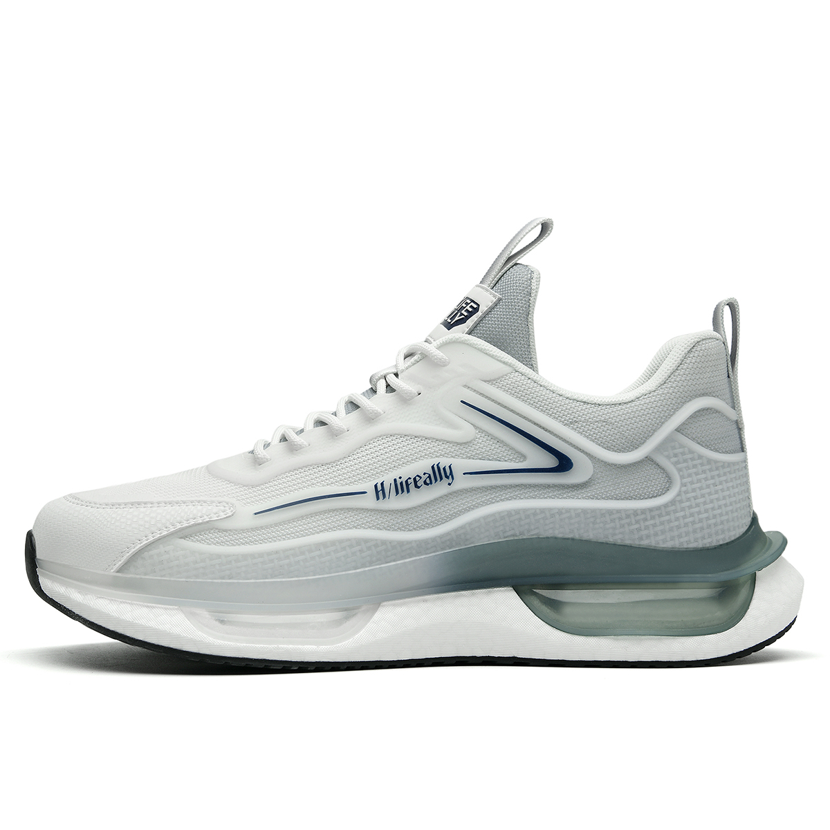 

Низкие спортивные повседневные кроссовки для мужчин HLA, белый серый