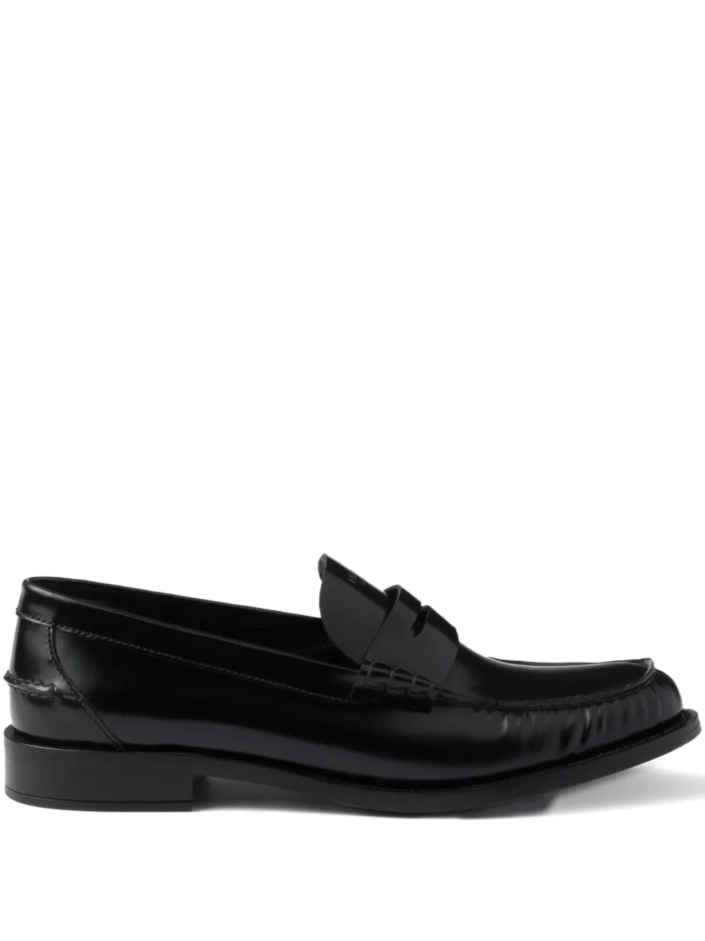 Лоферы с ремешком Prada, черный