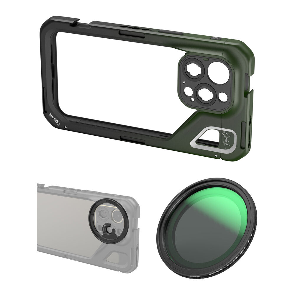 

SmallRig Mobile Video Cage for iPhone 15 Pro Max with 52mm