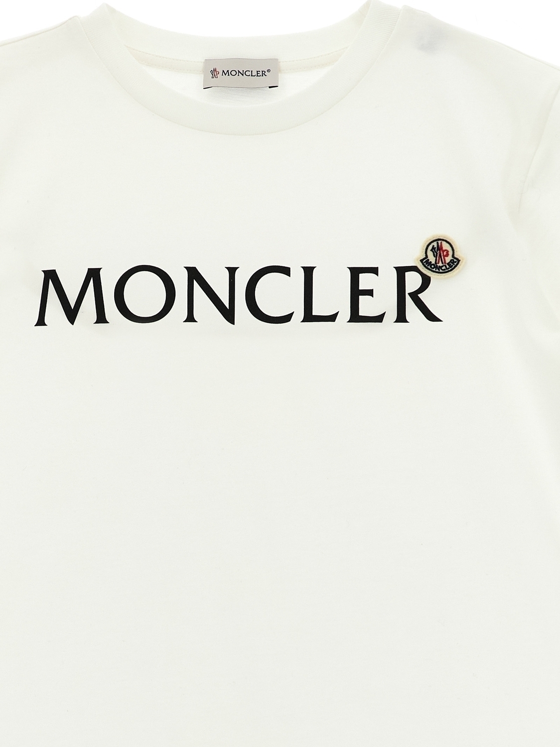 Футболка с логотипом Moncler Enfant, белый — фото 3