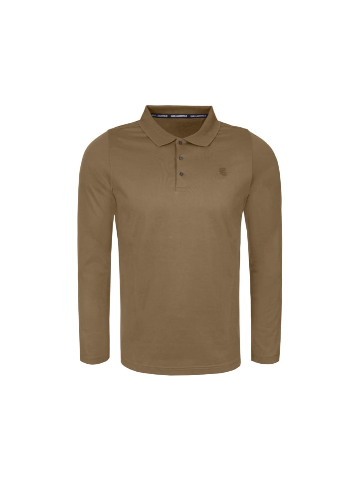 

Рубашка поло с длинными рукавами 745000 коричневого цвета Karl Lagerfeld