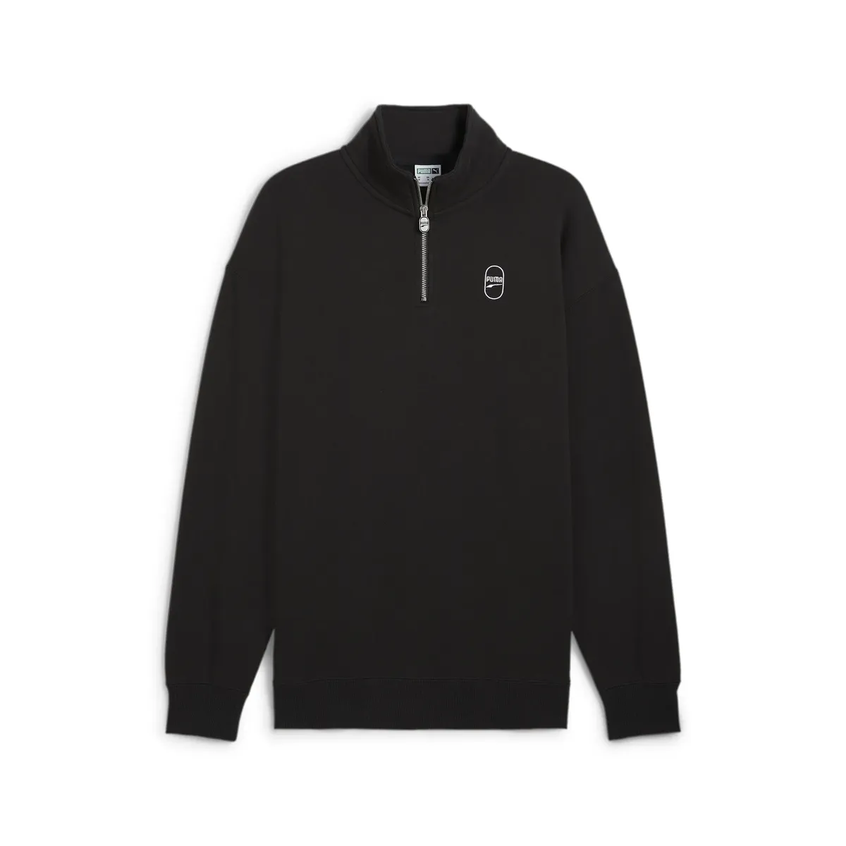 

Свитер PUMA с круглым вырезом "DOWNTOWN 180 Half-Zip Crew Adult", черный