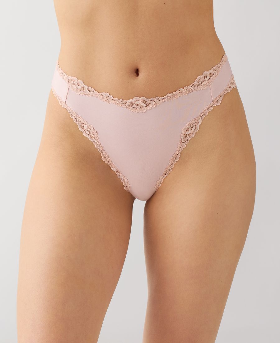 

Трусики Women's Future Foundation с кружевом и высокой посадкой 941253 btempt'd, Rose Smoke