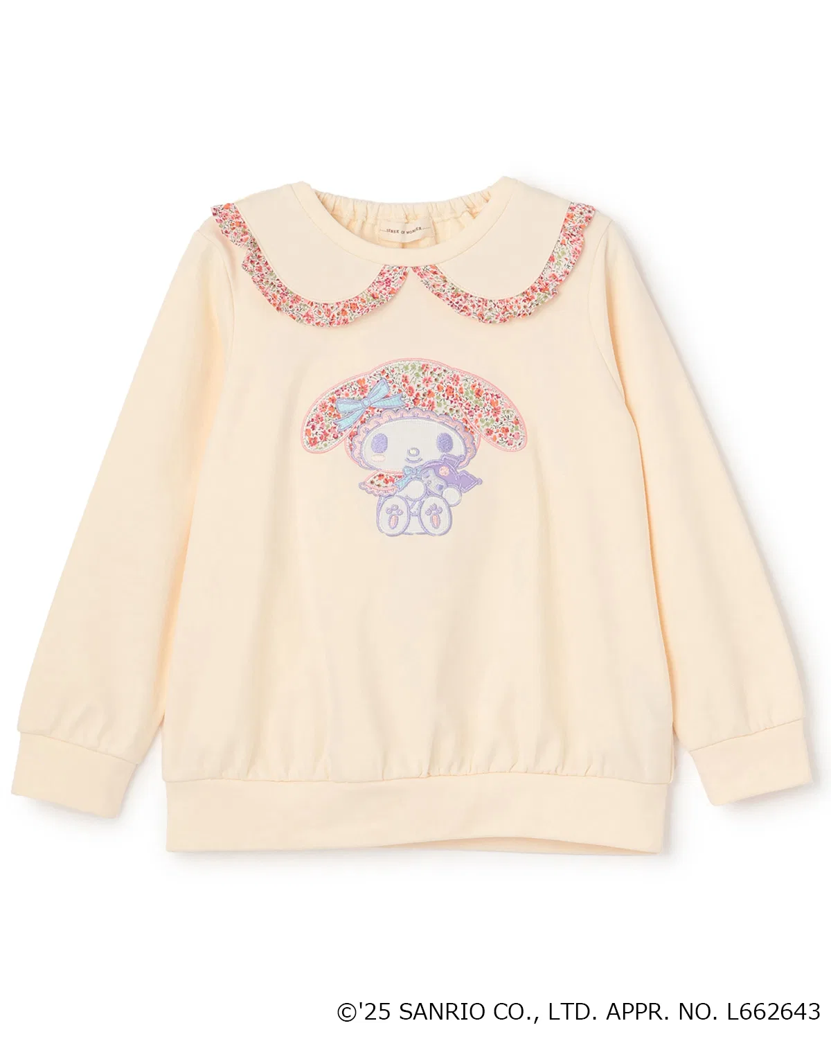 Толстовка с аппликацией из ткани My Melody Liberty