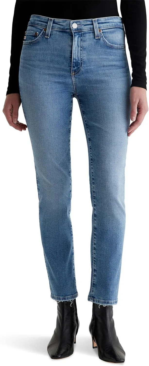 

AG Jeans Women's Mari Mid Rise Slim Straight Crop Jean