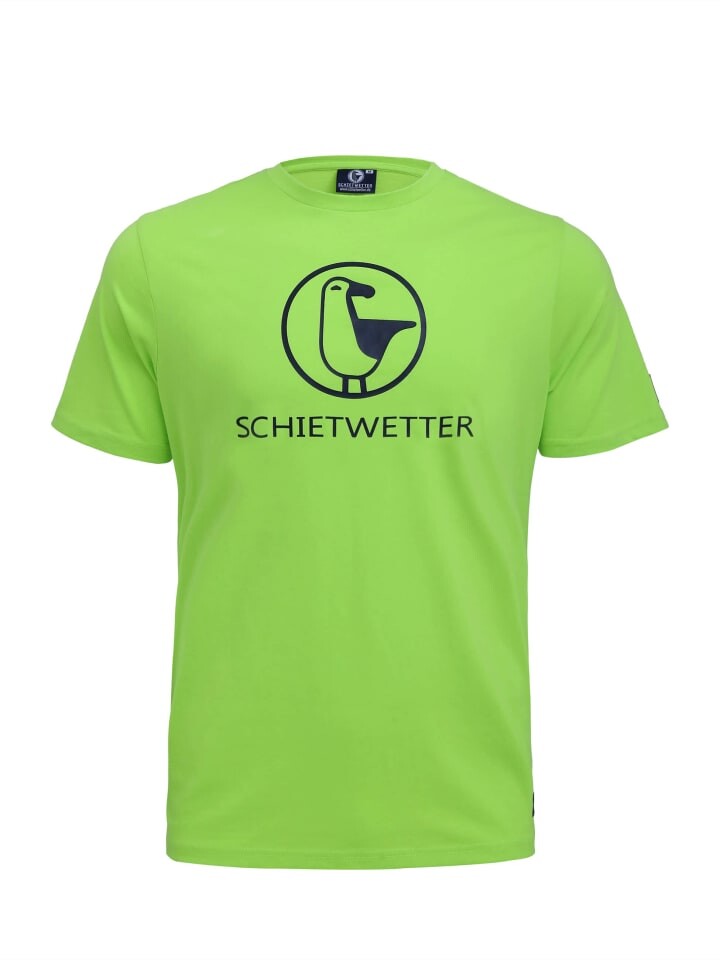 

Футболка SCHIETWETTER Fabian, цвет lime/navy