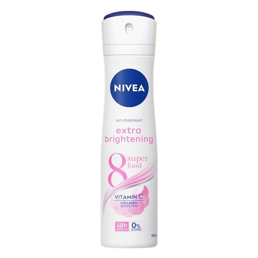 

Nivea Спрей Extra Brightening 8 Super Food 150 мл. สเปรย์ и, White