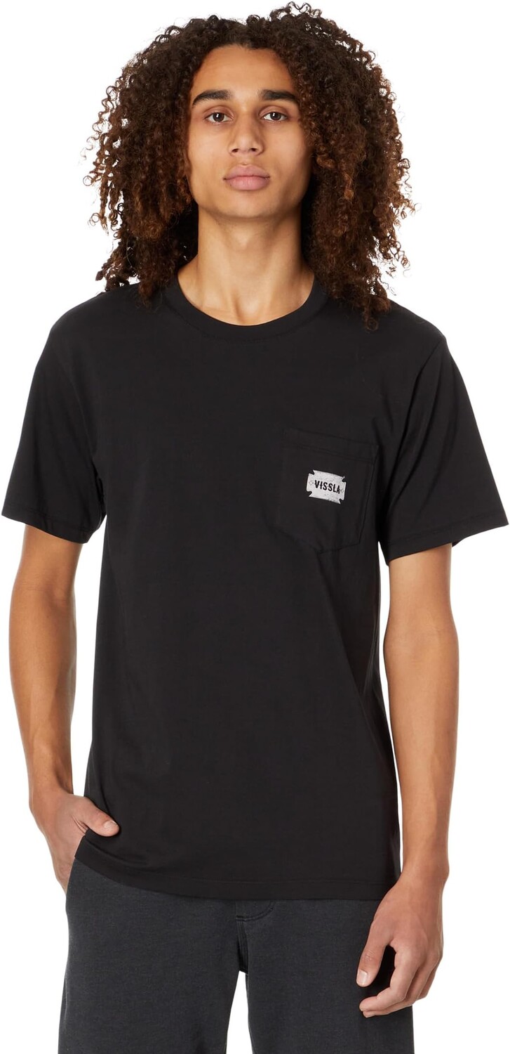 

Футболка VISSLA Razor Blade Premium Pocket Short Sleeve Tee, черный