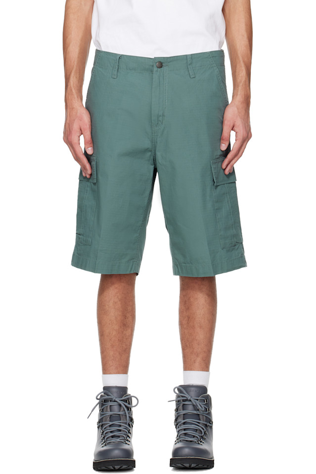 

Carhartt Work In Progress Зеленые обычные шорты-карго