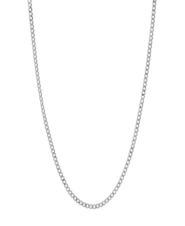 

Ожерелье унисекс из стерлингового серебра с кубинским мотивом и суперплоским дизайном Steeltime, silver