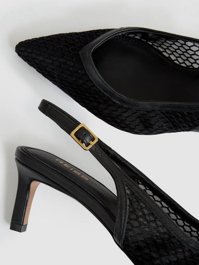 Туфли Sirena на шпильке из натуральной кожи Reiss, Black — фото 2