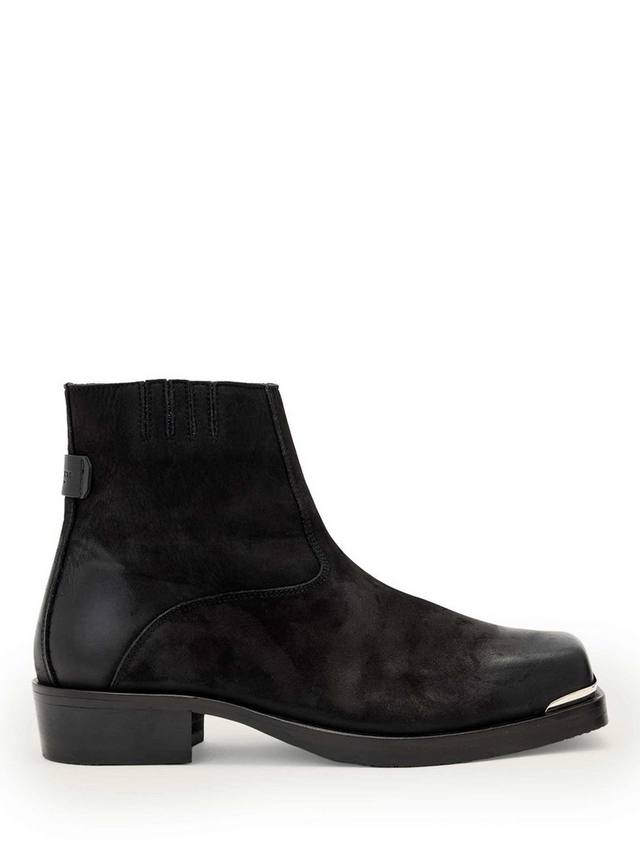

Ботинки Orla с мыском и молнией из кожи AllSaints, Black