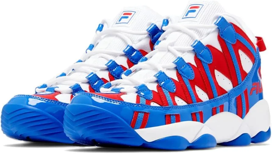 Мужские кроссовки FILA Stackhouse Spaghetti Trainers, белый/красный/синий — фото 4