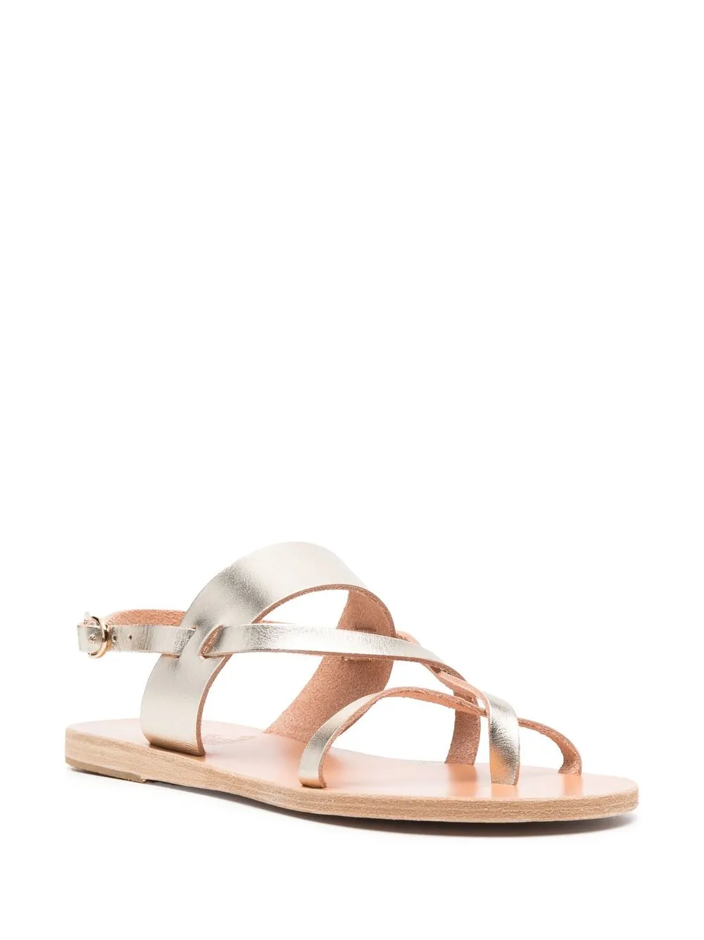 Сандалии Alethea с эффектом металлик Ancient Greek Sandals, золотой — фото 2