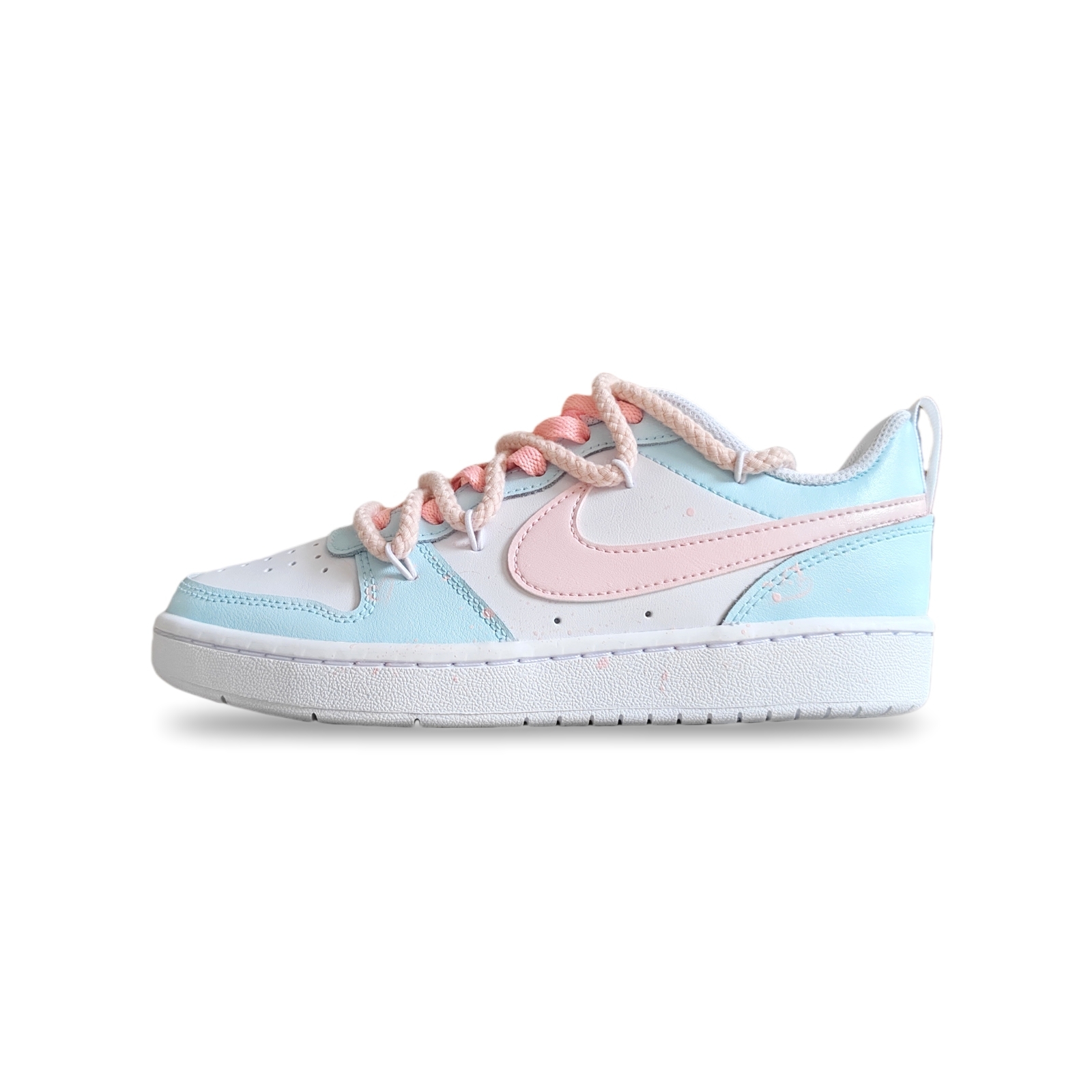 

Кроссовки Nike Court Borough Skateboarding Shoes Women's Low-top Blue/white, голубой, Синий, Кроссовки Nike Court Borough Skateboarding Shoes Women's Low-top Blue/white, голубой