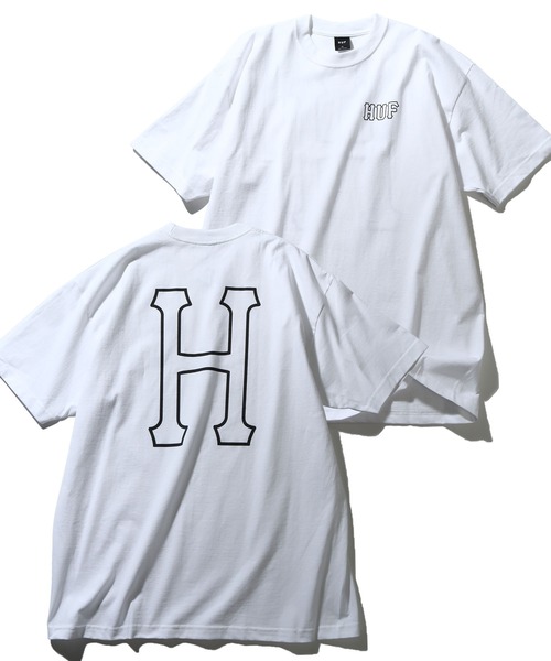 

Футболка с коротким рукавом, принт логотипа HUF, белый